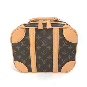 LOUIS VUITTON M44581 Monogram Chain Valisette PM Trunk, Handbag, 2-Way Bag, S...